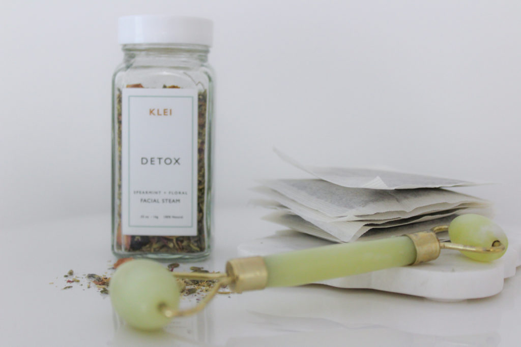 klei detox facial steam and a jade roller