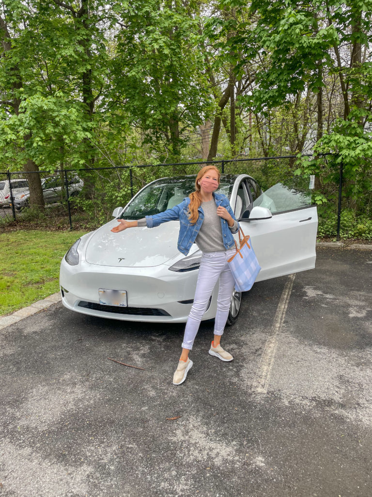 Picking up my White Tesla Model Y in Mount Kisco New York